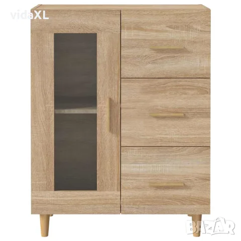 vidaXL Сайдборд, дъб сонома, 69,5x34x90 см, инженерно дърво, снимка 6 - Бюфети - 56148052