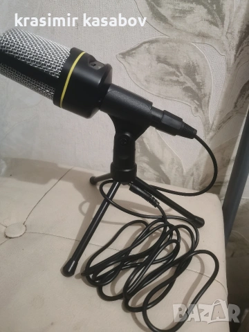 НОВ Комплект звукова карта с кондензаторен микрофон SF-920 , снимка 6 - Микрофони - 53302919