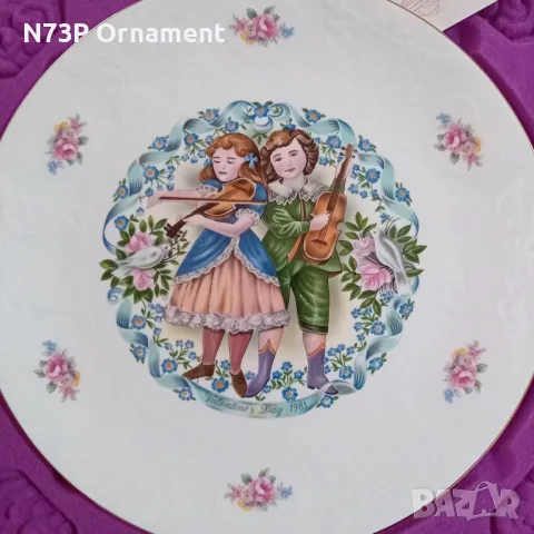 ПОРЦЕЛАНОВА ЧИНИЯ. СВ. ВАЛЕНТИН. 1981г.  MADE IN ENGLAND 🇬🇧. , снимка 4 - Антикварни и старинни предмети - 49657026