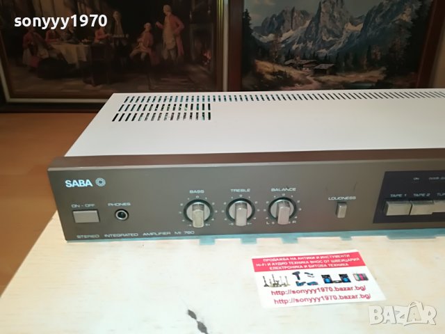 SABA MI 780 STEREO AMPLIFIER-ВНОС GERMANY 0806221937, снимка 2 - Ресийвъри, усилватели, смесителни пултове - 37024410