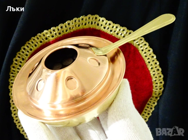 Меден спиртник,котлон,чиста мед. , снимка 3 - Антикварни и старинни предмети - 54058519