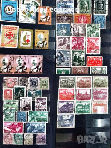 Малък класьор с марки/Полша . Колумбия/, снимка 7 - Филателия - 48175285