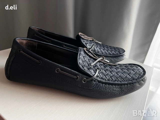 Bottega Veneta Intrecciato. Original Size 44 100% Кожа, снимка 2 - Мокасини - 53029266