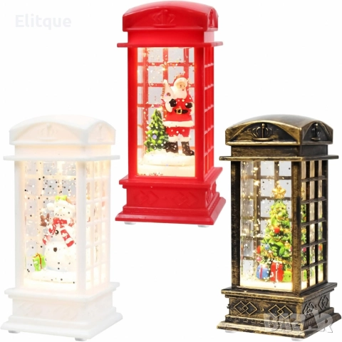 Коледна снежна лампа с LED светлина – празнична магия за уютен дом и топъл коледен дух, снимка 8 - Декорация за дома - 52820237