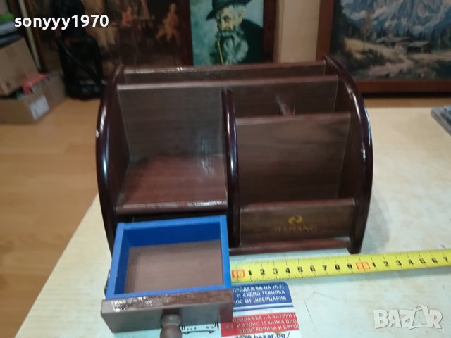 дървена поставка с чекмедже 1202240834, снимка 4 - Антикварни и старинни предмети - 44252291