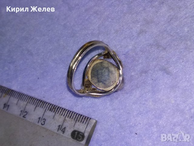 Старинен СКЪПОЦЕНЕН ФЛОРАЛЕН СРЕБЪРЕН РЕТРО АРТ НУВО ПРЪСТЕН ВИСОКА ПРОБА СРЕБРО с ЧЕРЕН ОНИКС 30173, снимка 9 - Антикварни и старинни предмети - 42845792