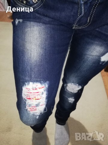 Дамски дънки с ниска талия , снимка 4 - Дънки - 30699419