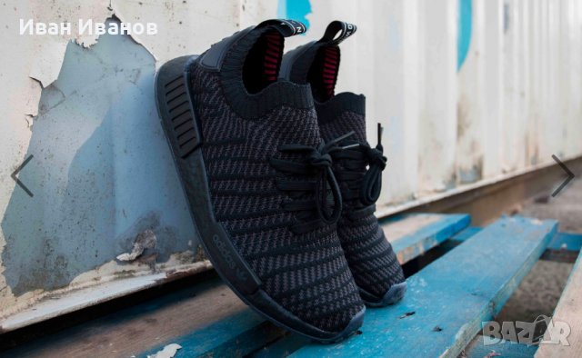 маратонки ADIDAS NMD R1 STLT PRIMEKNIT TRIPLE BLACK номер 37,5-38, снимка 7 - Маратонки - 36764914