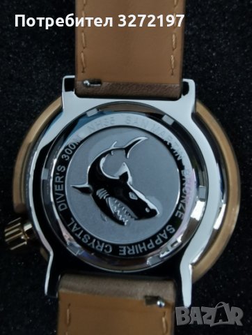 San Martin Tunа-Автоматичен бронзов часовник ,Японски Механизъм NH36А,сапфир,300 м водоустойчив, снимка 8 - Мъжки - 40483951