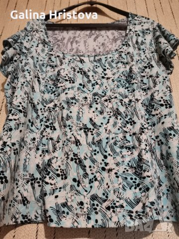 ЛЯТНА ЕФЕКТНА БЛУЗКА  РАЗМЕР ДО 2XL, снимка 5 - Тениски - 29426279