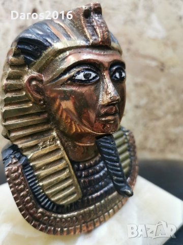Бронзова статуетка на Египетски фараон , снимка 7 - Статуетки - 31659410