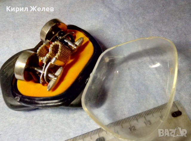 Стари СКЪПОЦЕННИ ПОЗЛАТЕНИ БУТОНЕЛИ MADE in GDR с ЮВЕЛИРНО ФАСЕТИРАН КРИСТАЛ RIVOLI ЛУКС МОДЕЛ 19027, снимка 15 - Антикварни и старинни предмети - 51264676