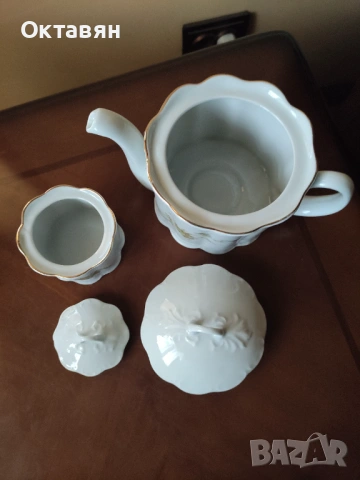 Порцеланов чайник, захарница, снимка 4 - Сервизи - 53054115