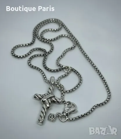 David Yurman оригинален кръст колие, снимка 4 - Колиета, медальони, синджири - 50147960