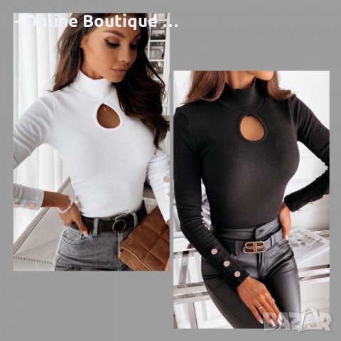 Дамска блуза рипс два цвята КОД 4