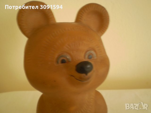 Голямо гумено олимпийско мече Миша , снимка 3 - Колекции - 36686738