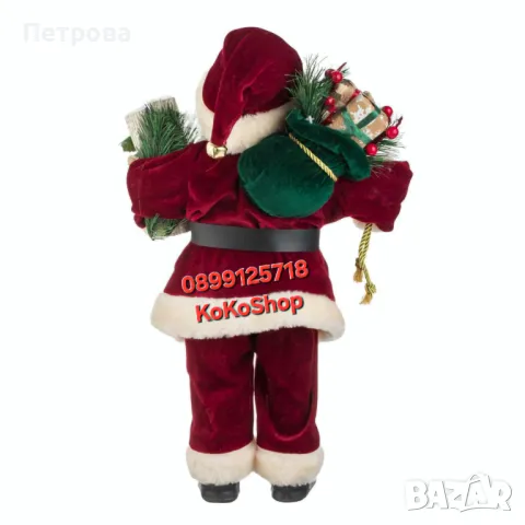Дядо Коледа-46 см./Фигура на Дядо Коледа/декоративна фигура на Дядо Коледа, снимка 5 - Декорация за дома - 47821461