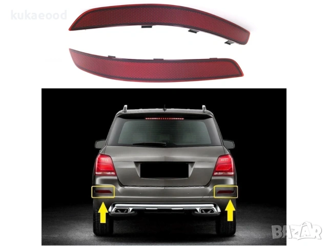 Рефлектор за задна броня на Mercedes GLK X204 Facelift, снимка 3 - Части - 54104979