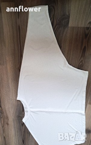 Къса блуза-топ бяла Voyelles M, снимка 3 - Корсети, бюстиета, топове - 40536257