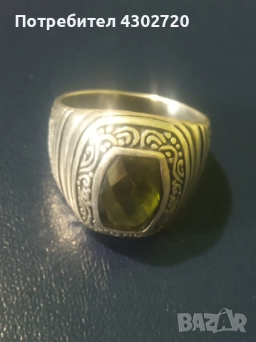 Сребърен 925 пръстен 19мм., снимка 2 - Антикварни и старинни предмети - 52548098