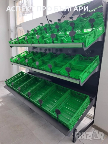 Стелажи за магазини , снимка 14 - Стелажи и щандове - 52061110