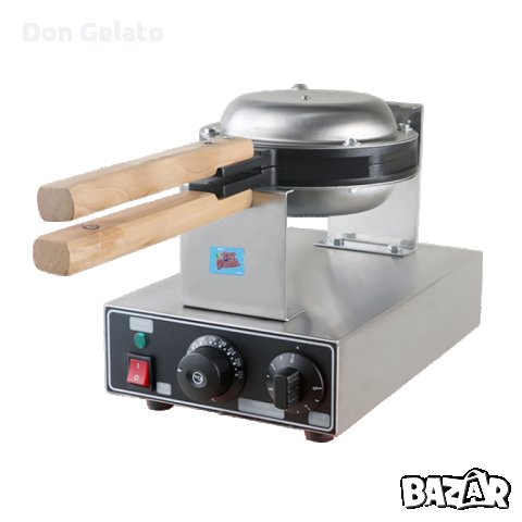 Професионален гофретник за Bubble Waffle гофрети Don Gelato + ПОДАРЪК
