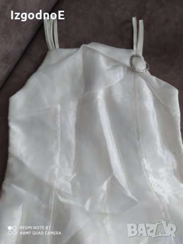 Дълга бяла празнична рокля, шаферска роклята, снимка 8 - Детски рокли и поли - 34918969