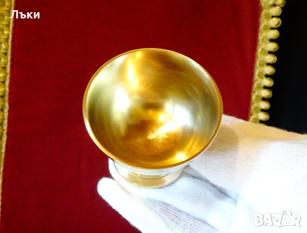 Бронзова чаша за ракия,шот,ликьор. , снимка 3 - Антикварни и старинни предмети - 30408194