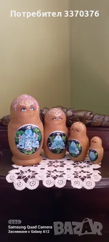 Руски матрьошки-ръчно рисувани, снимка 2 - Декорация за дома - 55898213