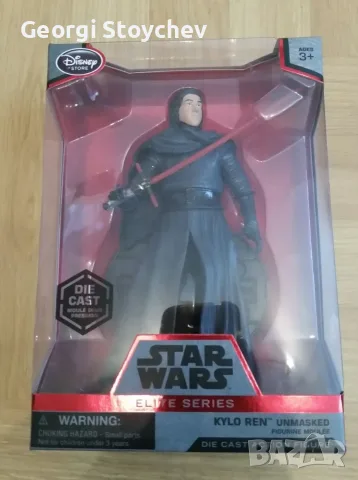 Екшън фигурка на Куло Рен без маска Die Cast Model ELITE SERIES от STAR WARS на Disney Store 