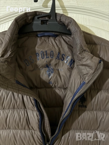 Мъжки елек/грейка с естествен пух US Polo Assn., снимка 3 - Якета - 56187829