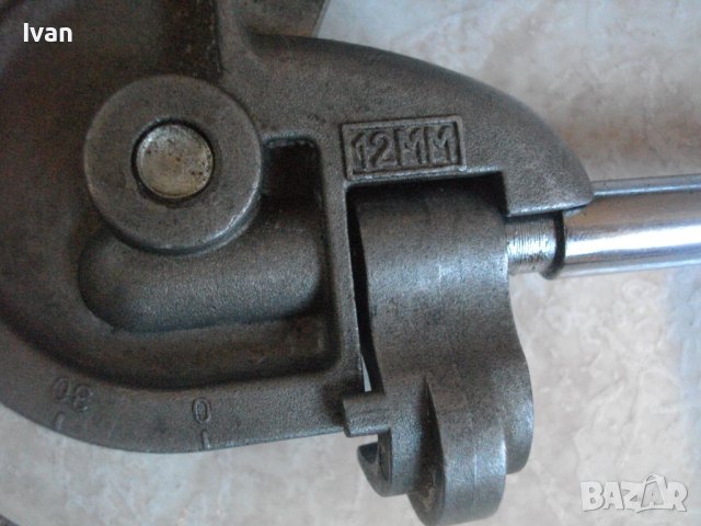 Немски Тръбогиб 12мм-Уред За Огъване На Тръби-BUDGET B6231C002-Отличен-Почти Нов, снимка 6 - Други инструменти - 39367039