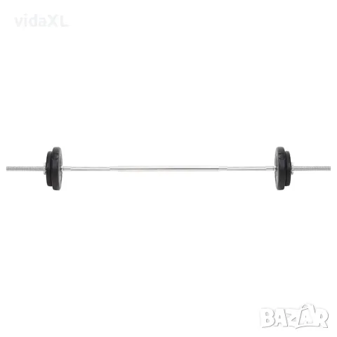 vidaXL Комплект щанги и дъмбели 30 кг, снимка 5 - Фитнес уреди - 56148320