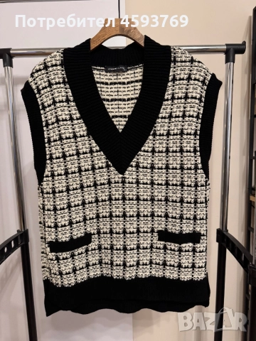 Пуловер без ръкав