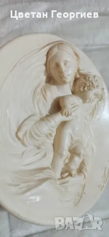 Мадона плакет, снимка 4 - Антикварни и старинни предмети - 49069239