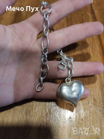 Сребърна гривна (72), снимка 2 - Гривни - 39061161