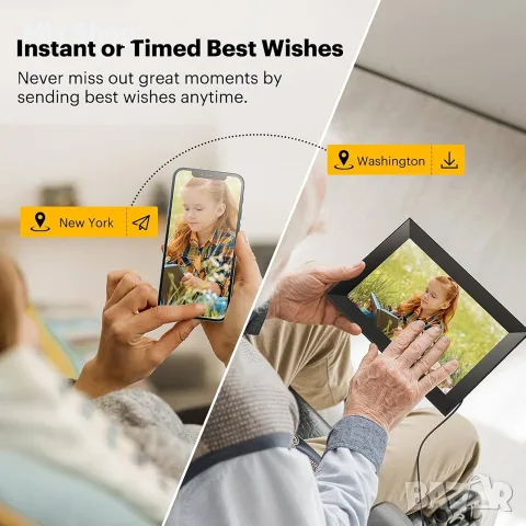 Нова Дигитална фоторамка KODAK с WiFi и 10,1-инчов HD IPS сензорен екран
, снимка 2 - Друга електроника - 55709006