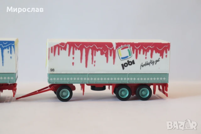 HERPA H0 1/87 MERCEDES BENZ МОДЕЛ КОЛИЧКА КАМИОН TIR, снимка 3 - Колекции - 50558655