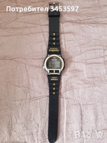 Часовник Vintage TIMEX Ironman Triathlon Watch Men 737-A Indiglo 8 Lap 1994 , Нова батерия, снимка 2 - Колекции - 49668239