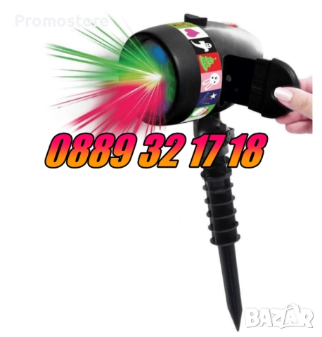 Коледен прожектор с 12 празнични слайдове, прожектор с коледни фигурки, снимка 5 - Декорация за дома - 52482030