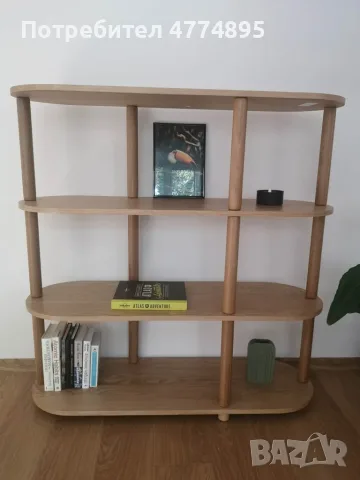 Нова дизайнерска етажерка Mørteens Ticonic / Home24 / дъбов фурнир