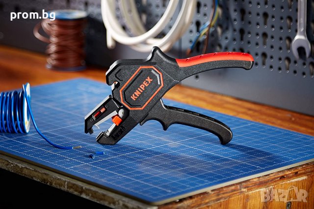 KNIPEX Клещи автоматични за сваляне на изолация, оголване на кабели KNIPEX 12 62 180, 0,2-6,0 mm², снимка 7 - Клещи - 39151625