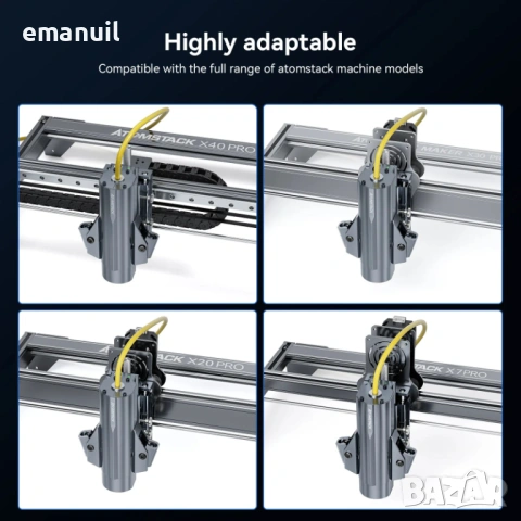 МОДУЛ ATOMSTACK R30 2W и MR20 20W Fiber Laser лазер лазерно гравиране, снимка 7 - Други машини и части - 38698631