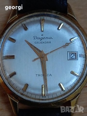 Позлатен часовник Dugena calendar tropica, снимка 9 - Мъжки - 44192394