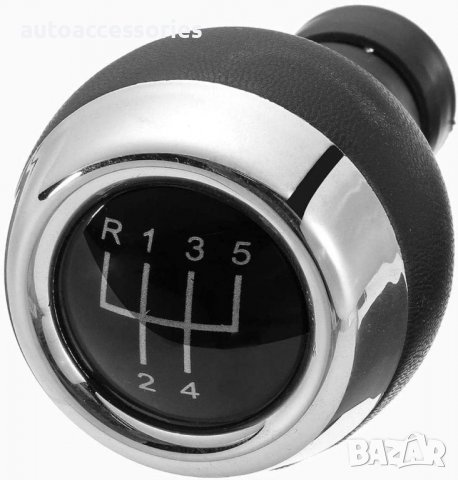 Топка за Скоростен Лост Flexzon, Еко Кожа, Хром, 5 скорости За Мини Купър Mini Cooper R55 R56 R57 R5, снимка 4 - Аксесоари и консумативи - 38767802