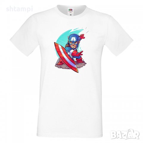Мъжка тениска Marvel Captain America Игра,Изненада,Подарък,Геймър,, снимка 5 - Тениски - 36790439
