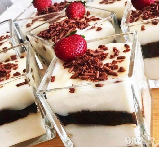 Квадратна купа от стъкло, снимка 7 - Декорация за дома - 35263840