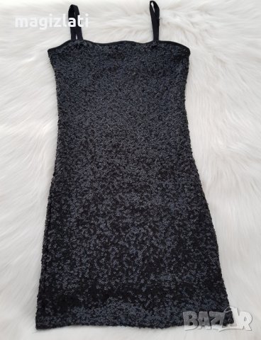 Дамска рокля с паети размер С-М, снимка 2 - Рокли - 29668191