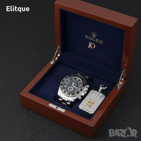 часовник и колие Rolex , снимка 2 - Мъжки - 52907550