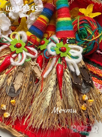 Весели първомартенски метлички за здраве и усмивки на всички! , снимка 5 - Декорация за дома - 53302493